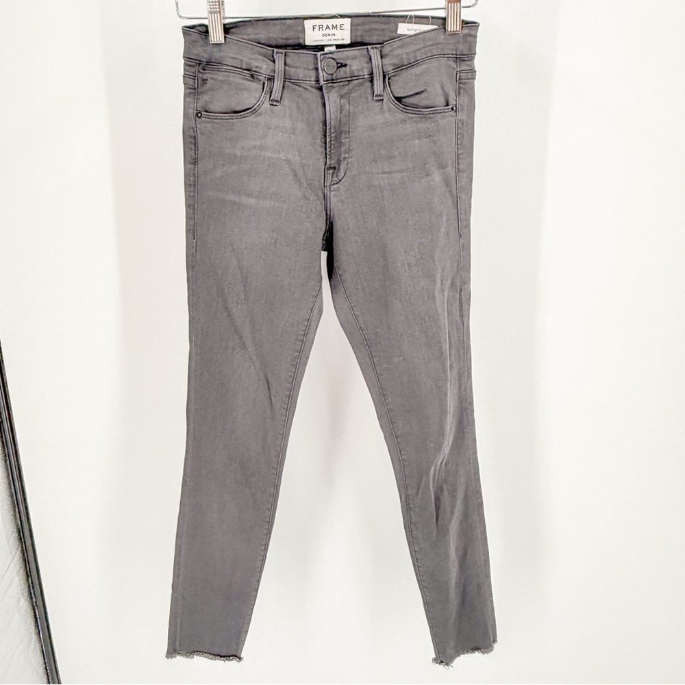 Frame Denim Le High Skinny Black Jeans